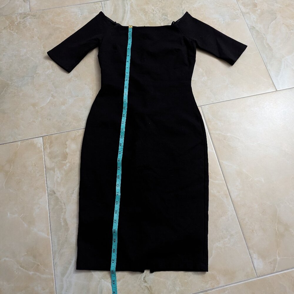 Lulus Girl Can't Help It Black Off-the-Shoulder Midi Dress - Picture 10 of 14
